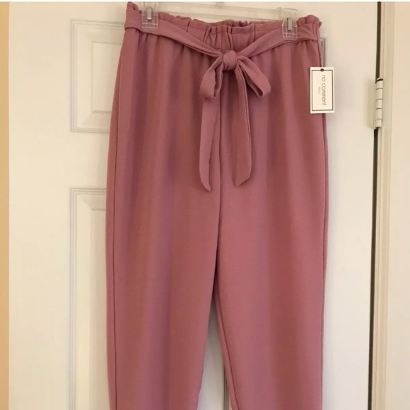 No Comment Pants - NWT Paperbag Waist Cuffed Pants